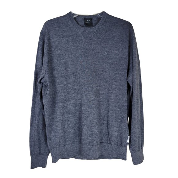 Armani Exchange Gray Wool Sweater Size L - Picture 1 of 12